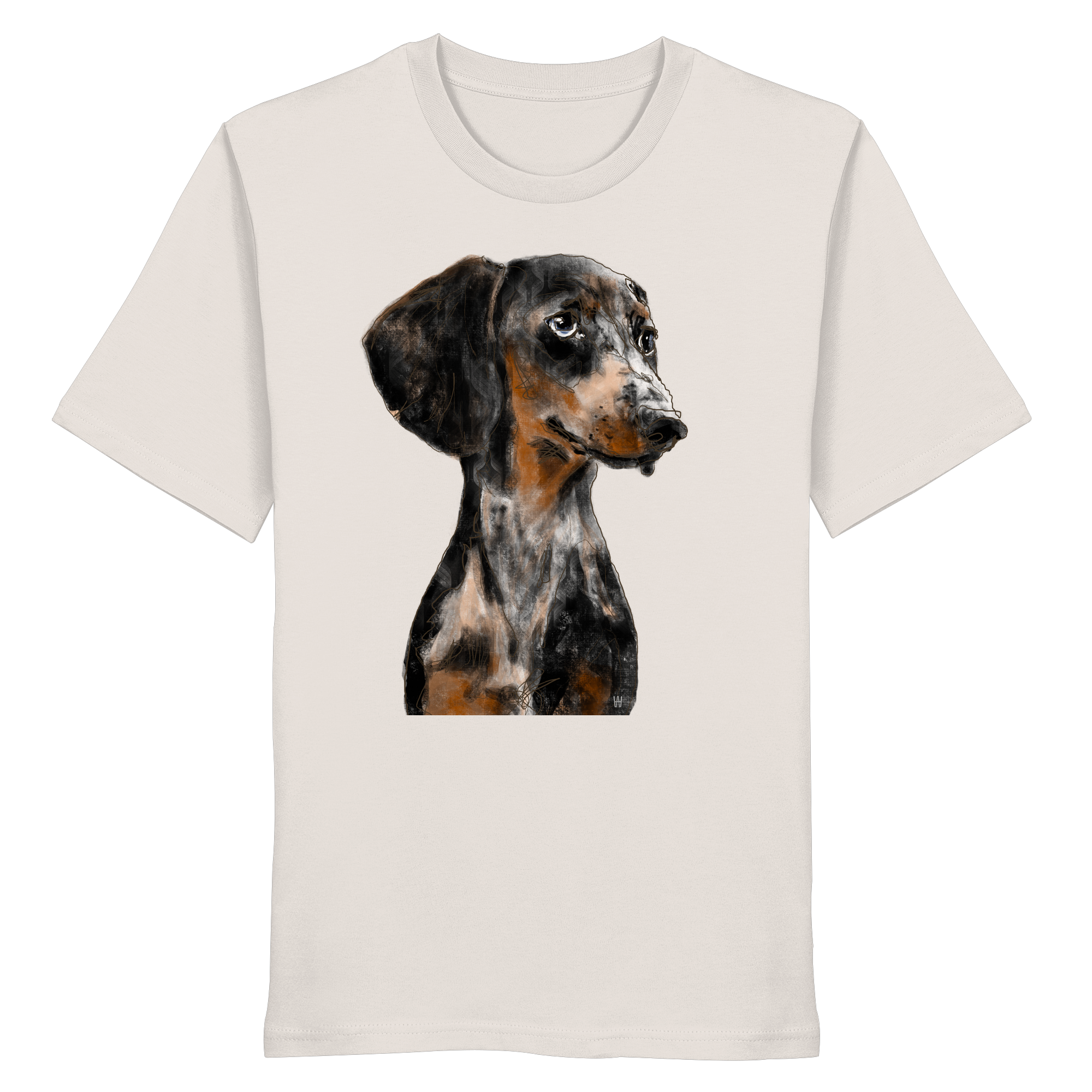 Dackel #2 ... Organic Unisex Shirt ... Charakterköpfe