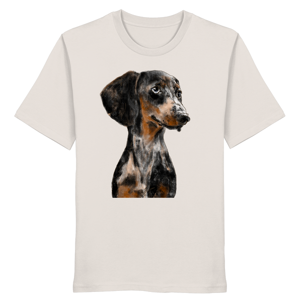 Dackel #2 ... Organic Unisex Shirt ... Charakterköpfe