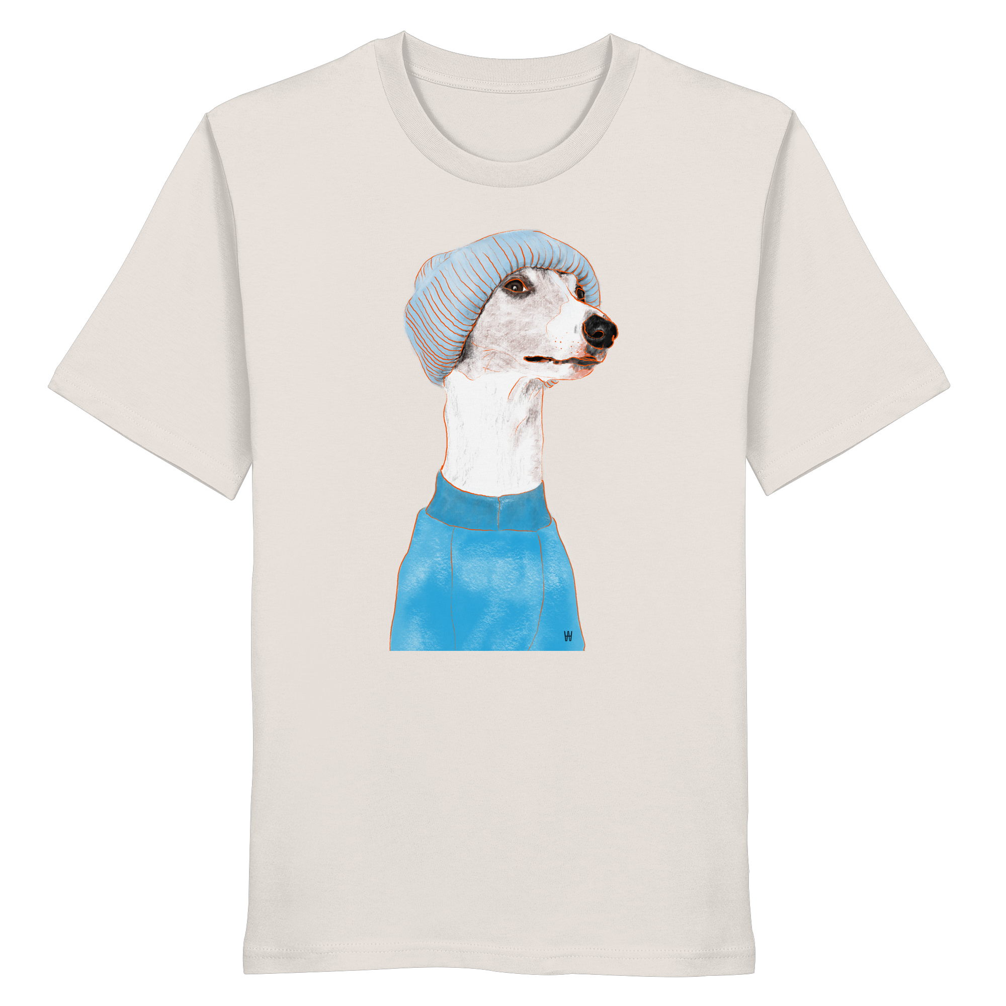 Whippet #3 ... Organic Unisex T-Shirt ... Charakterköpfe