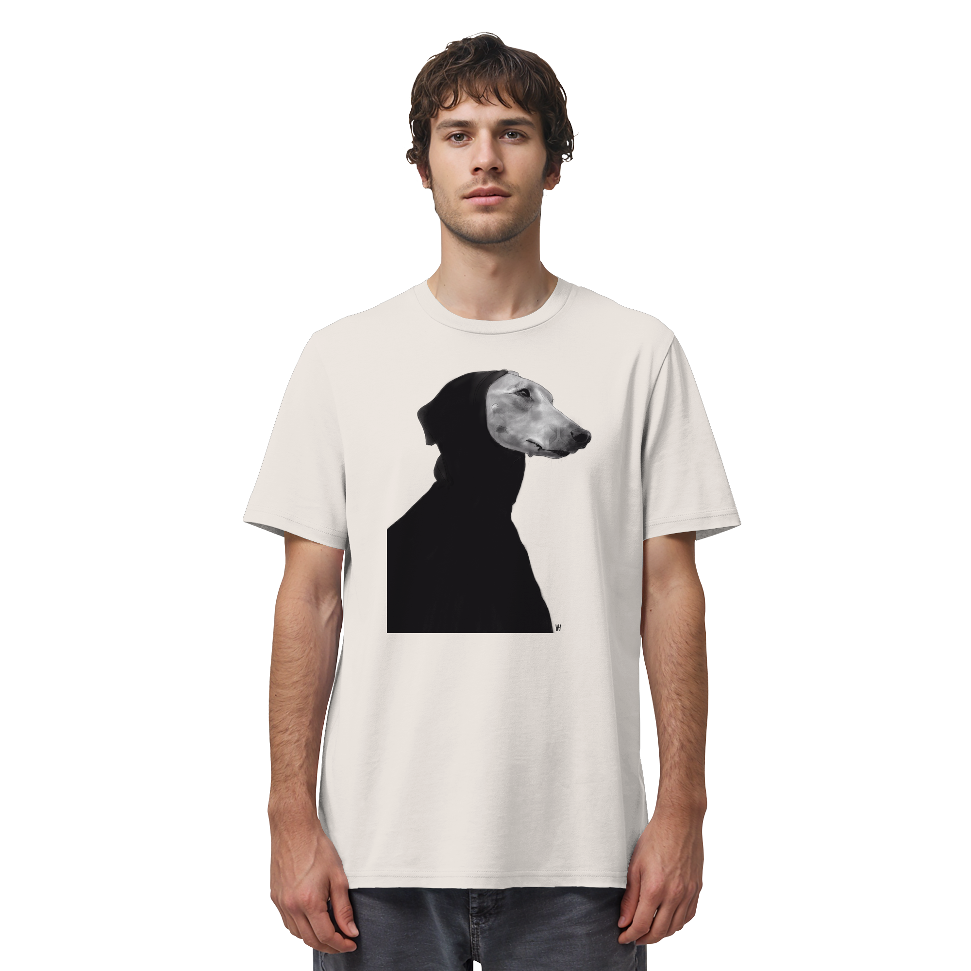 Whippet #12 ... Organic Unisex Shirt ... Charakterköpfe