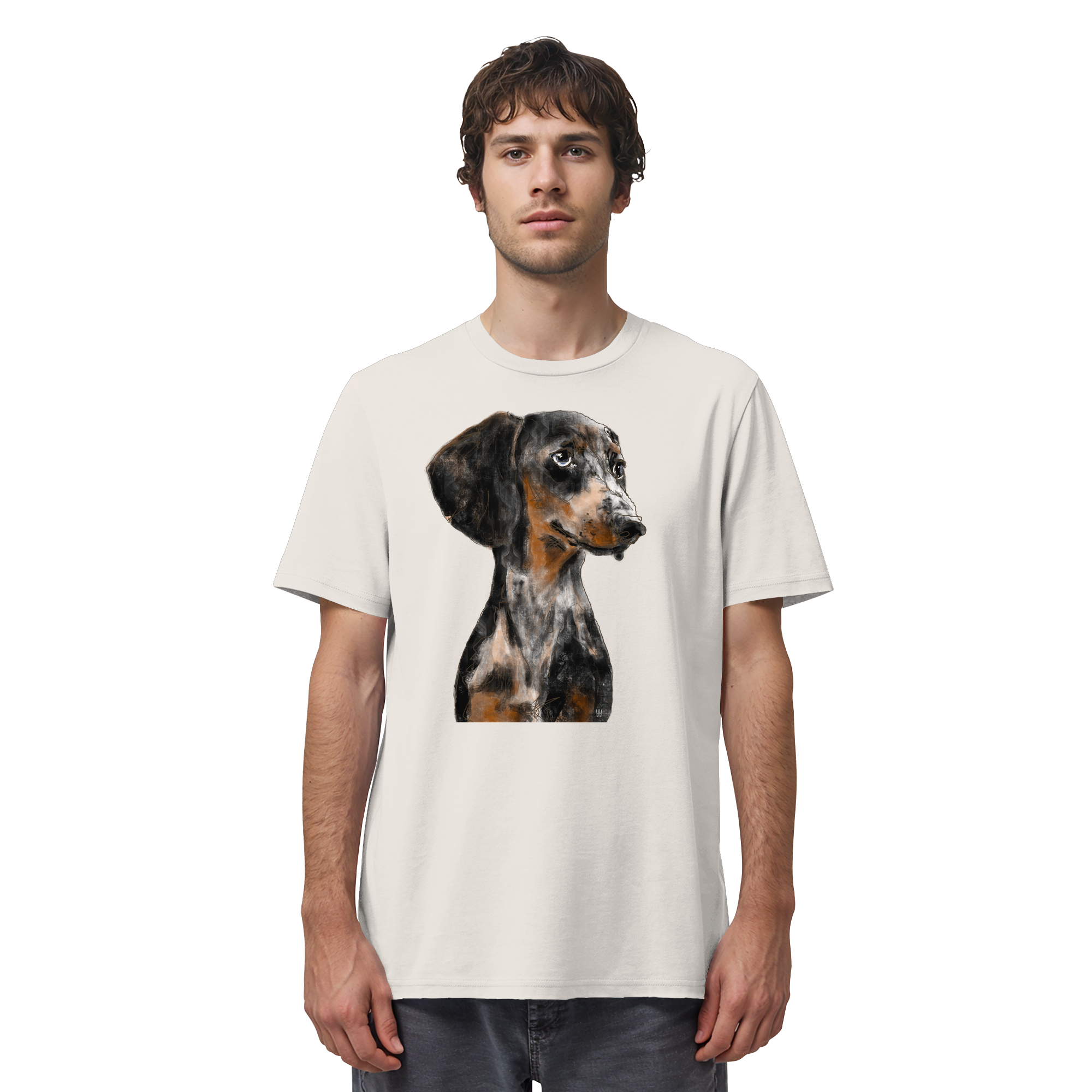 Dackel #2 ... Organic Unisex Shirt ... Charakterköpfe