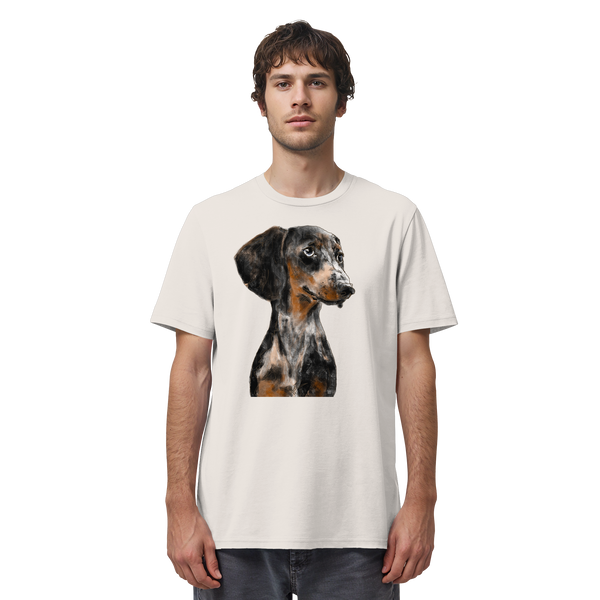 Dackel #2 ... Organic Unisex Shirt ... Charakterköpfe