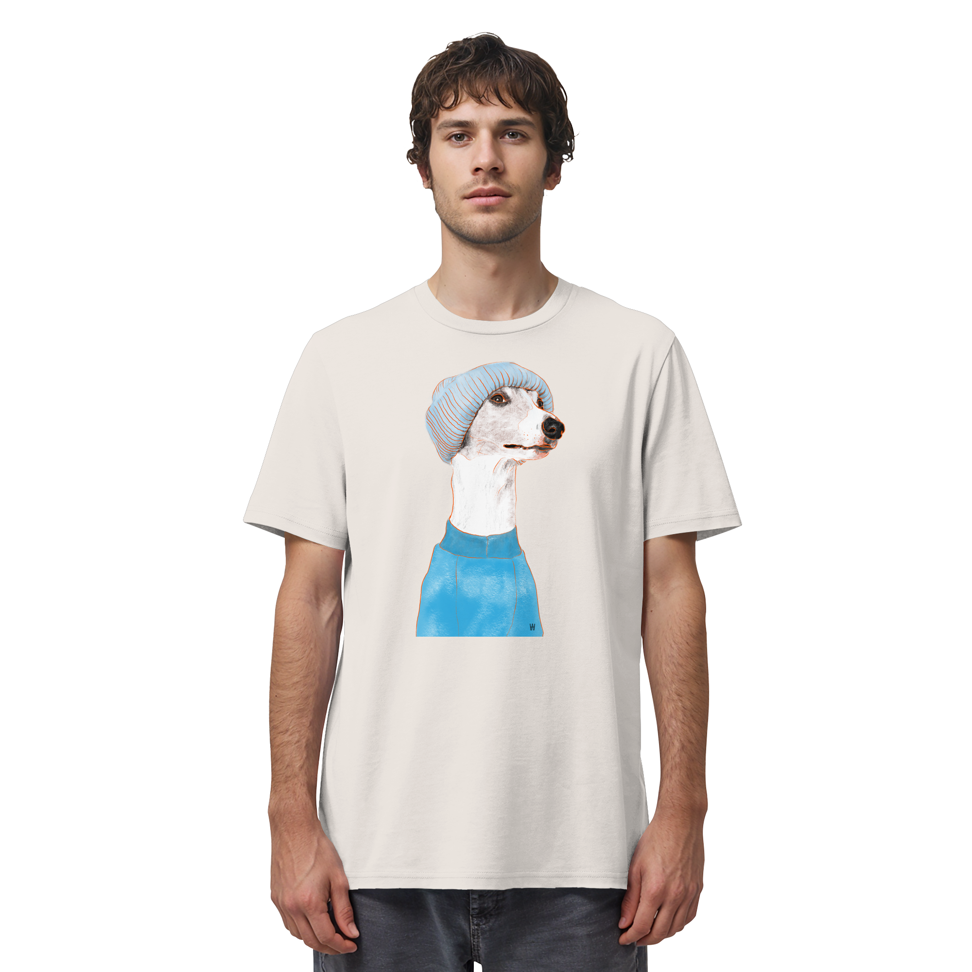 Whippet #3 ... Organic Unisex T-Shirt ... Charakterköpfe