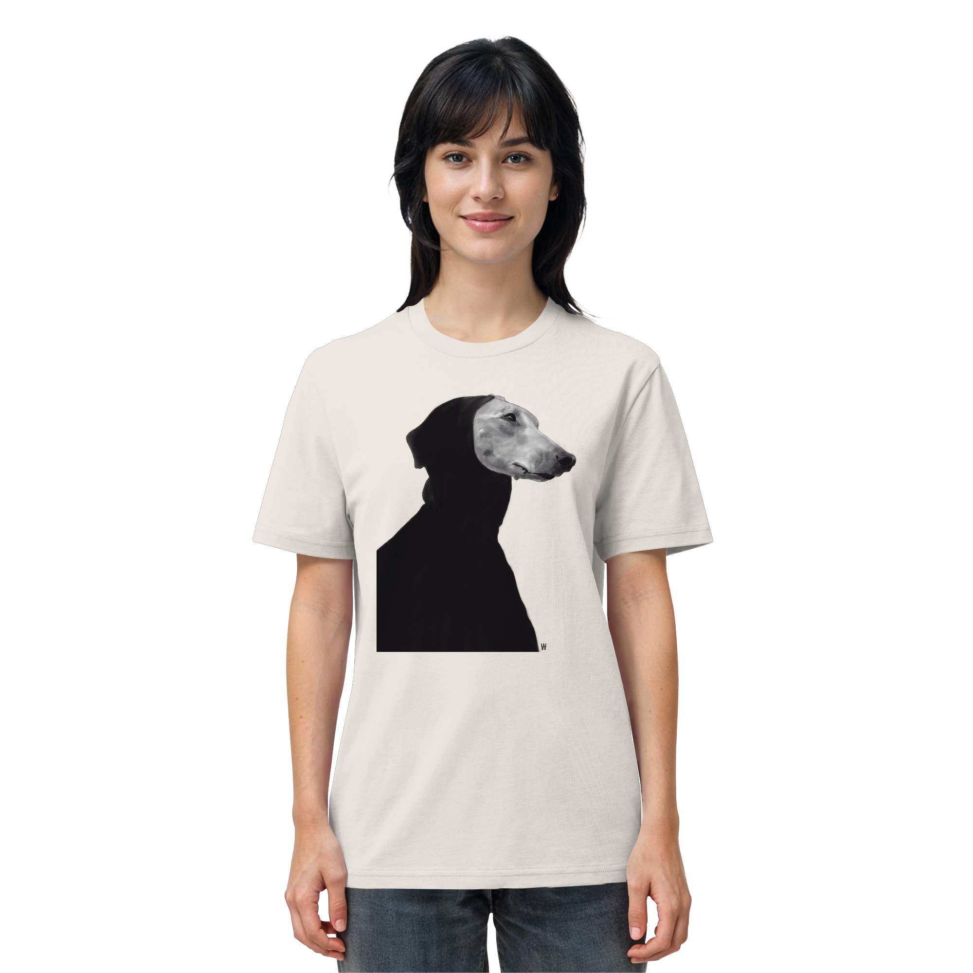 Whippet #12 ... Organic Unisex Shirt ... Charakterköpfe