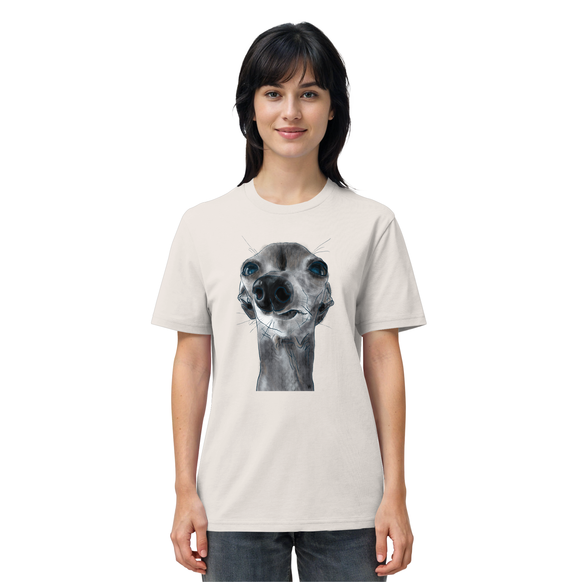 Italienisches Windspiel #6 ... Organic Unisex T-Shirt ... Charakterköpfe