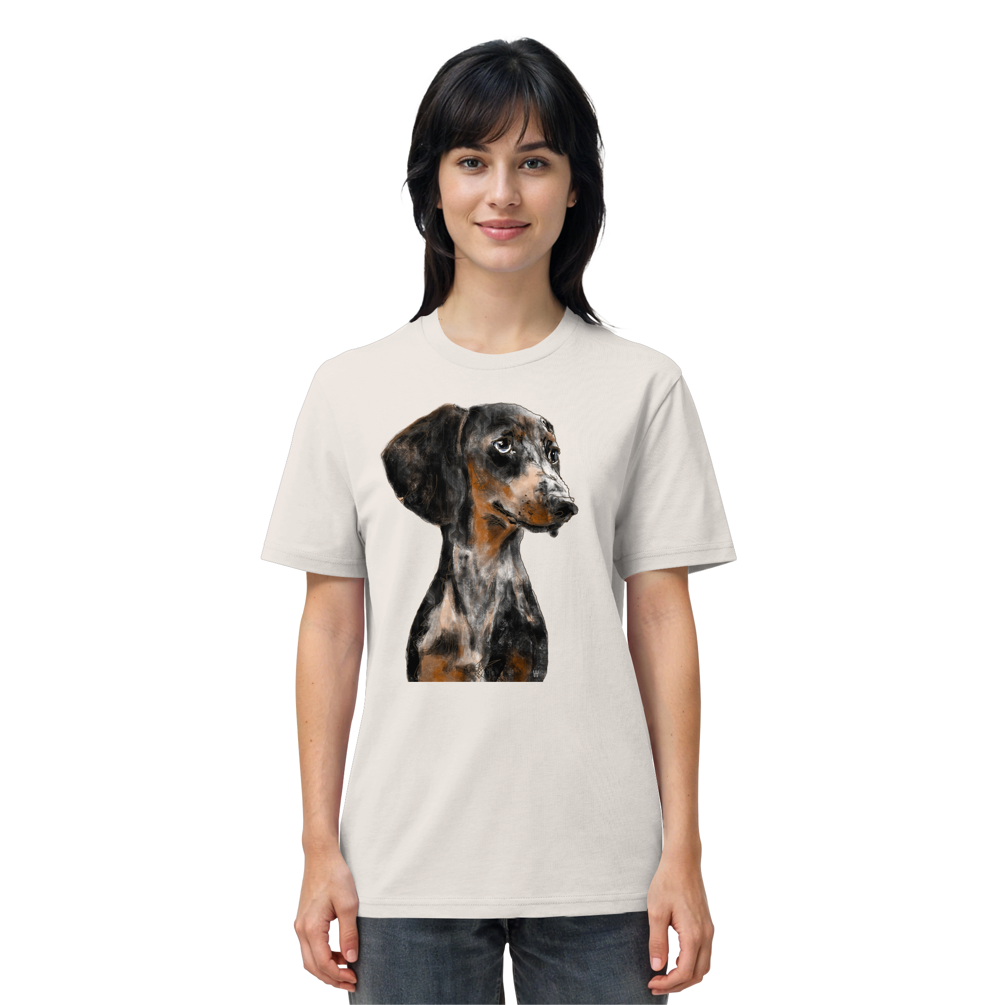 Dackel #2 ... Organic Unisex Shirt ... Charakterköpfe