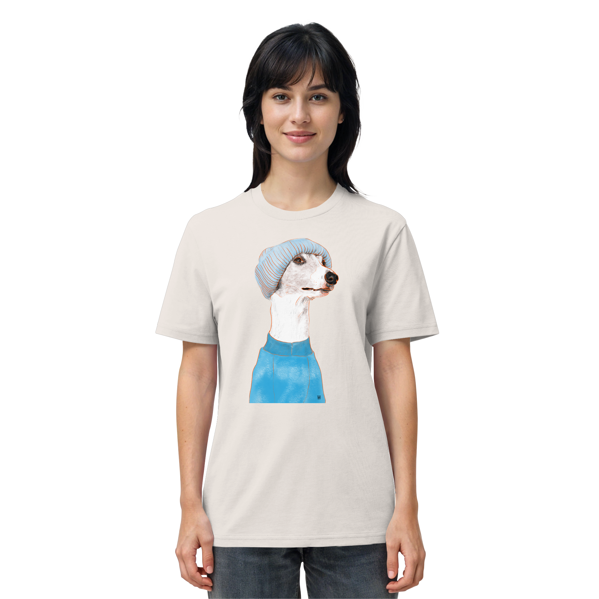 Whippet #3 ... Organic Unisex T-Shirt ... Charakterköpfe