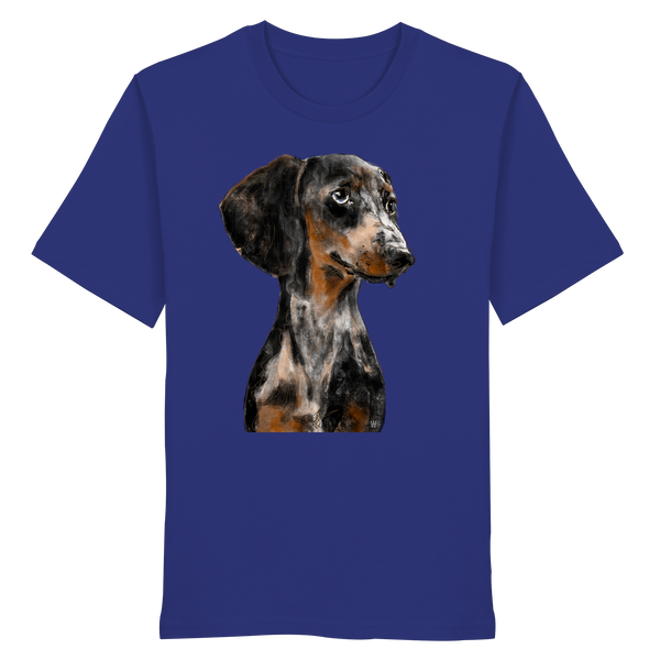 Dackel #2 ... Organic Unisex Shirt ... Charakterköpfe