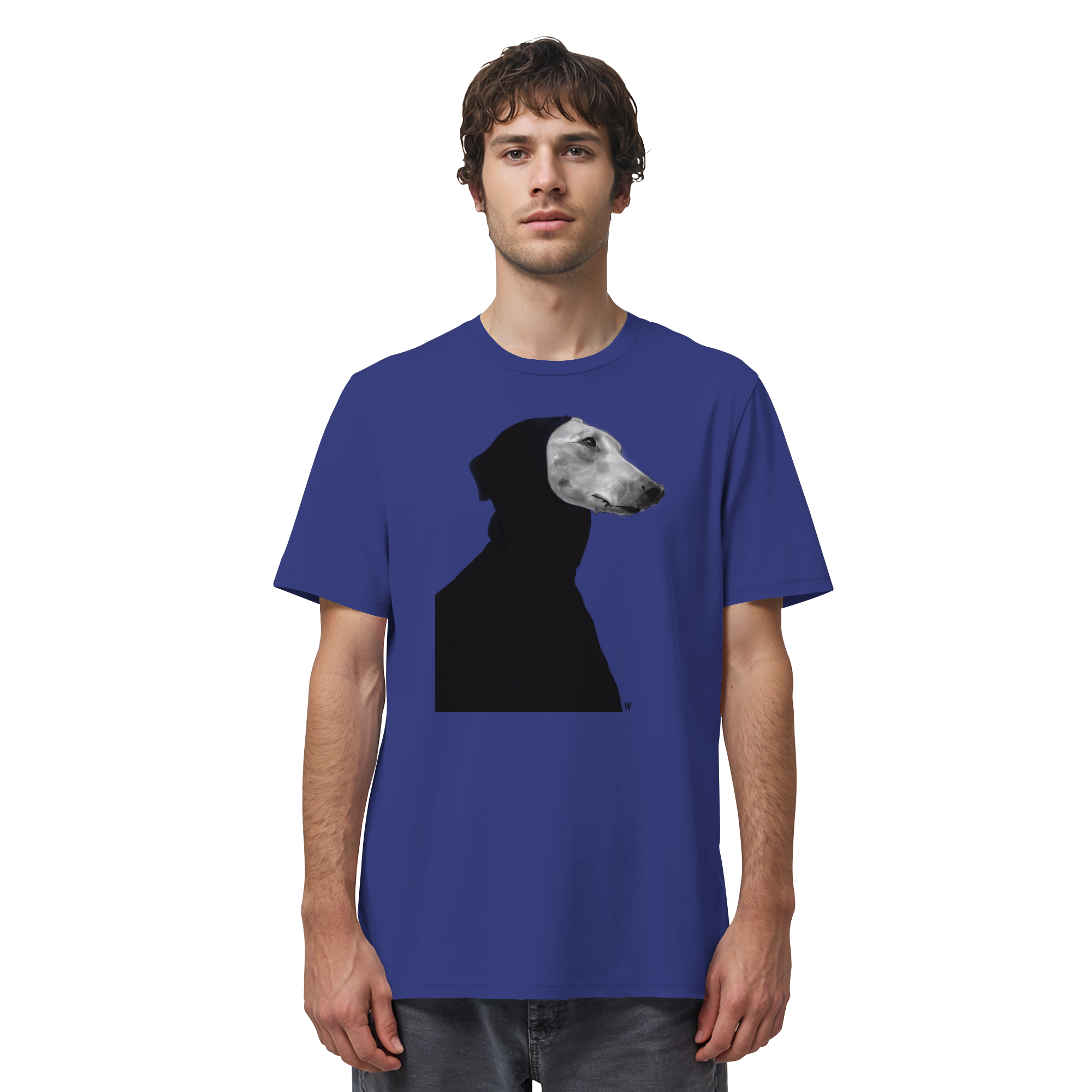 Whippet #12 ... Organic Unisex Shirt ... Charakterköpfe