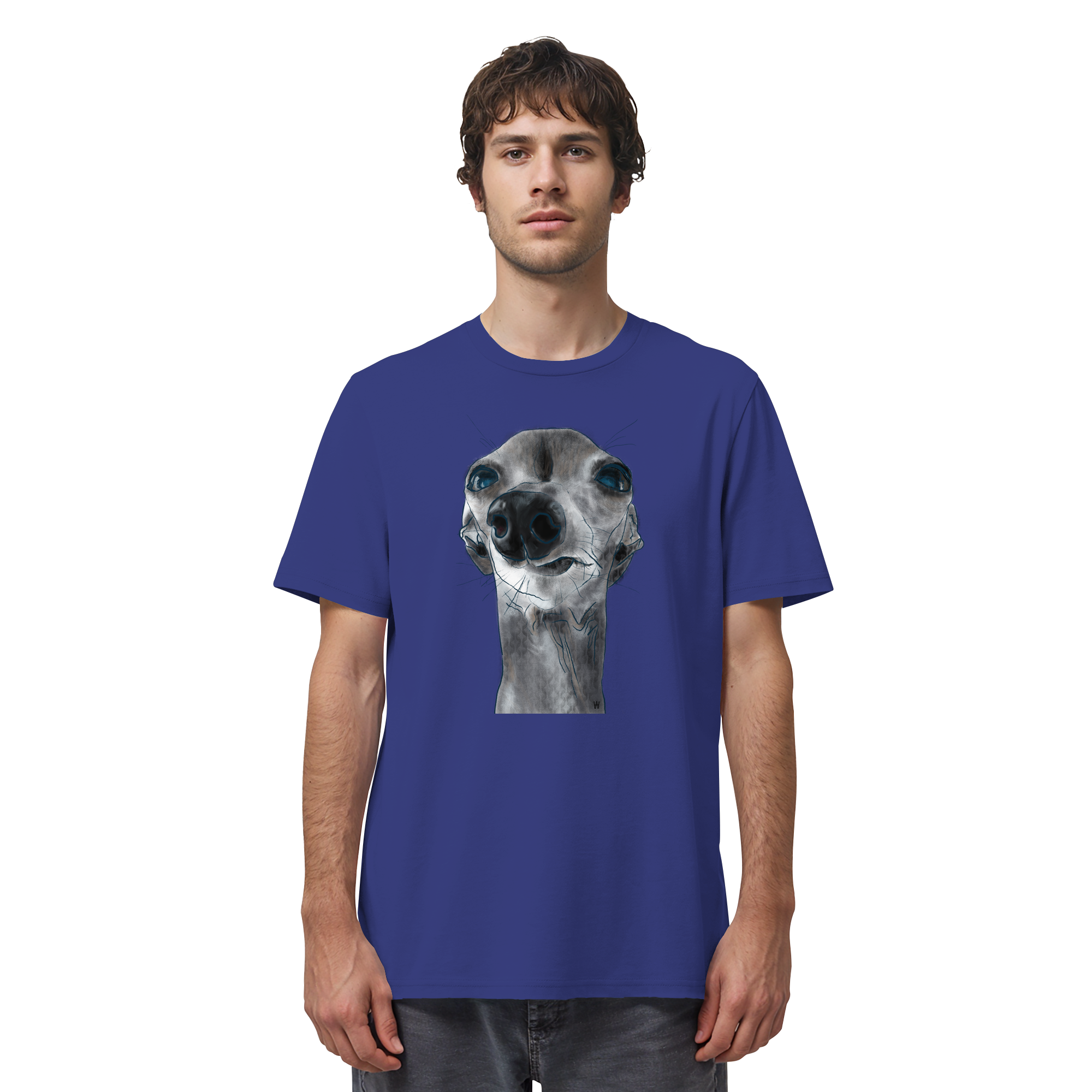 Italienisches Windspiel #6 ... Organic Unisex T-Shirt ... Charakterköpfe