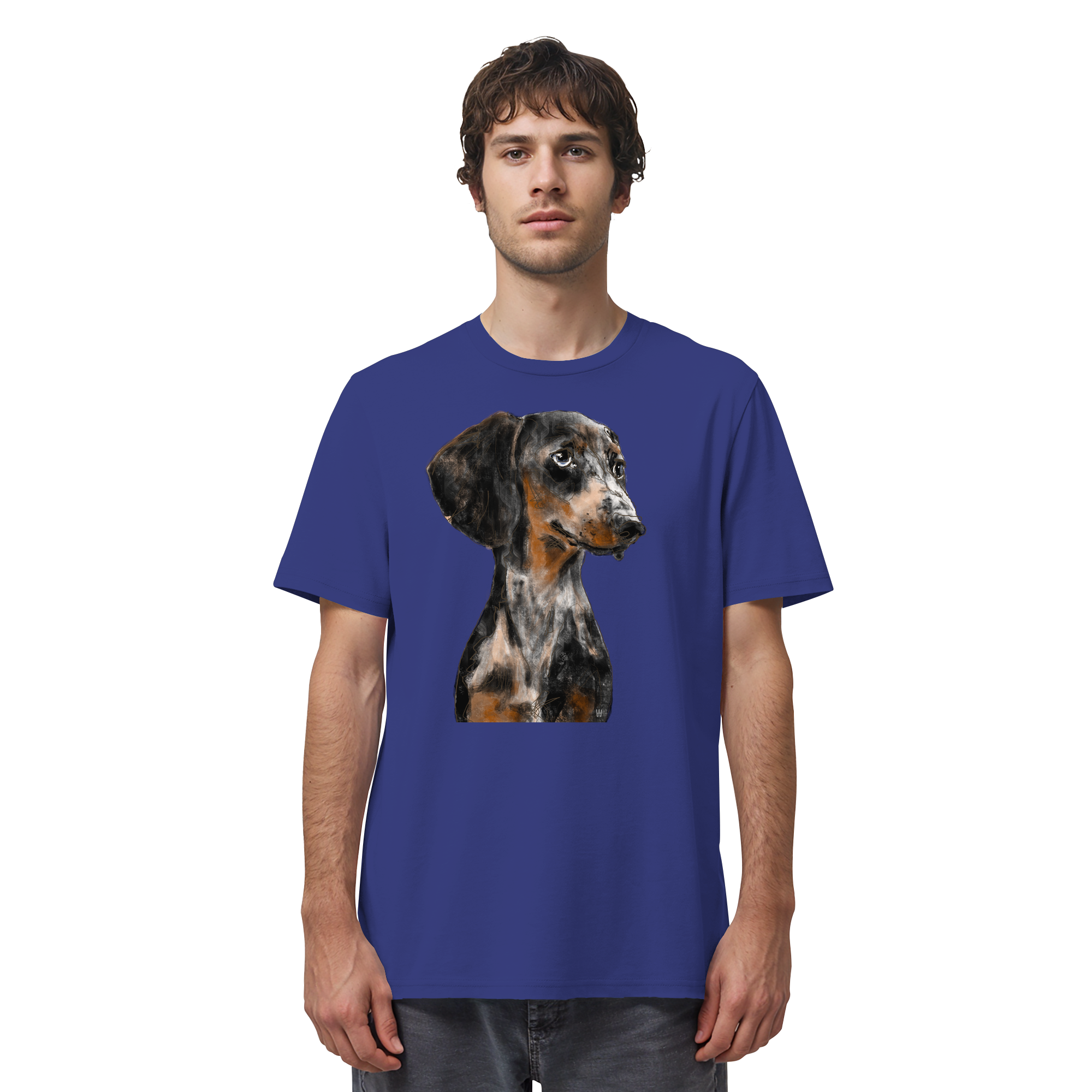 Dackel #2 ... Organic Unisex Shirt ... Charakterköpfe