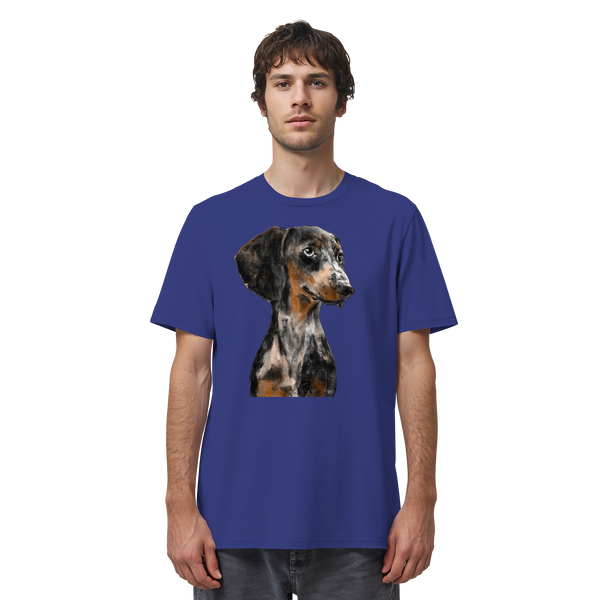 Dackel #2 ... Organic Unisex Shirt ... Charakterköpfe