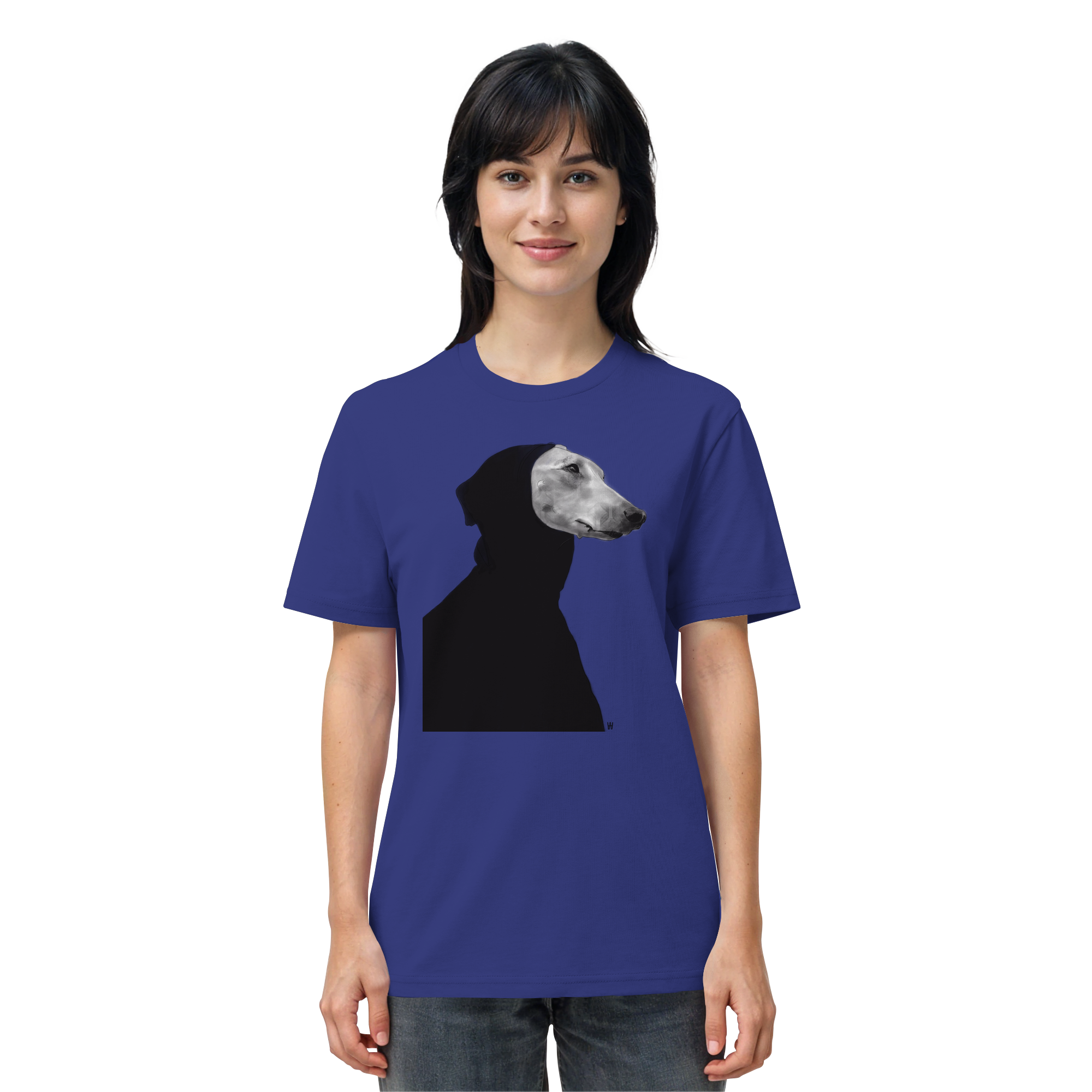 Whippet #12 ... Organic Unisex Shirt ... Charakterköpfe