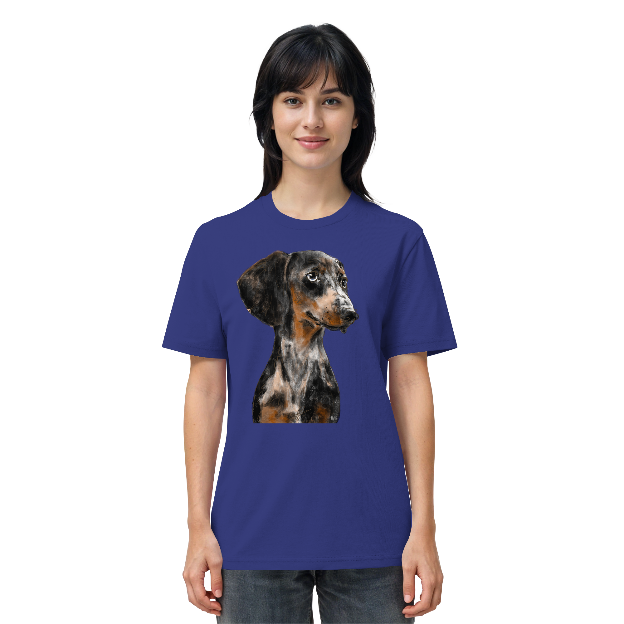 Dackel #2 ... Organic Unisex Shirt ... Charakterköpfe