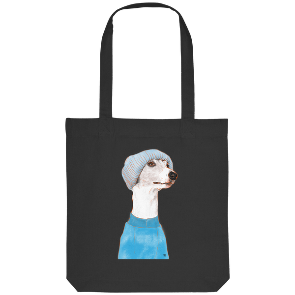 Whippet #3 ... Organic Tote Bag ... Charakterköpfe