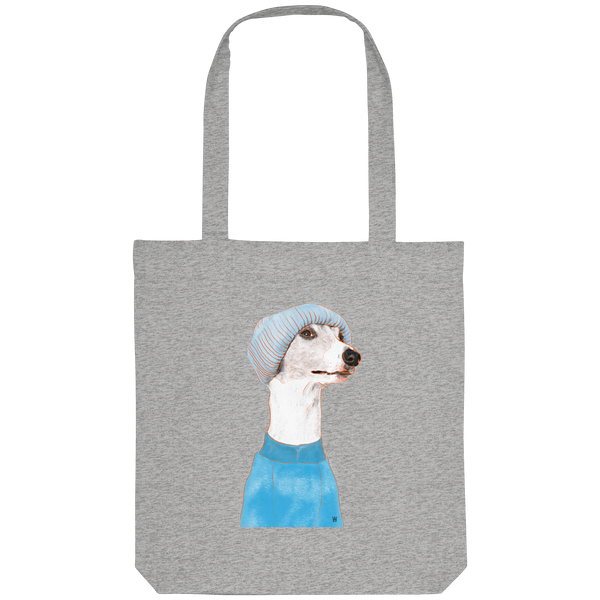 Whippet #3 ... Organic Tote Bag ... Charakterköpfe