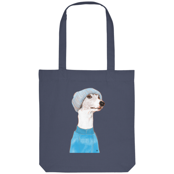 Whippet #3 ... Organic Tote Bag ... Charakterköpfe
