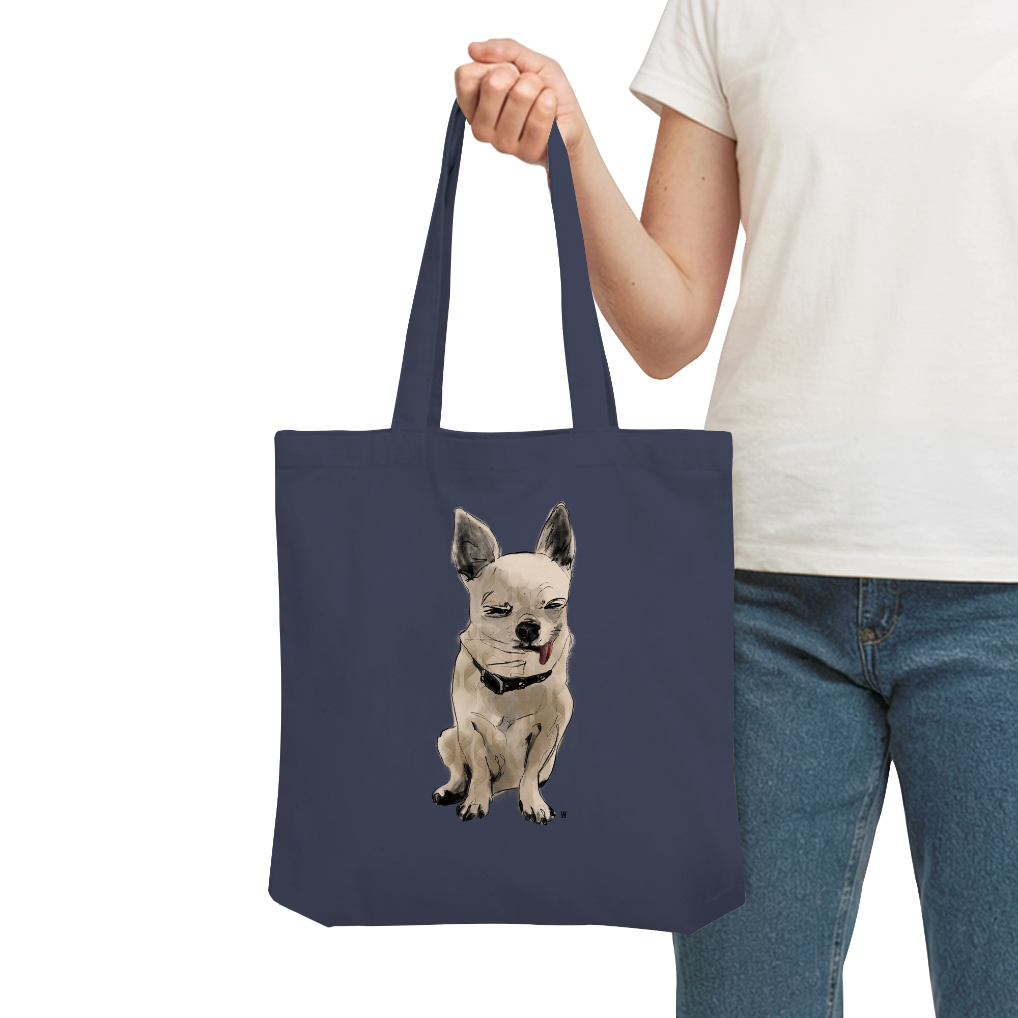 Chihuahua #6 ... Organic Tote Bag ... Seelenstudien