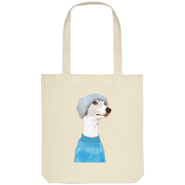 Whippet #3 ... Organic Tote Bag ... Charakterköpfe