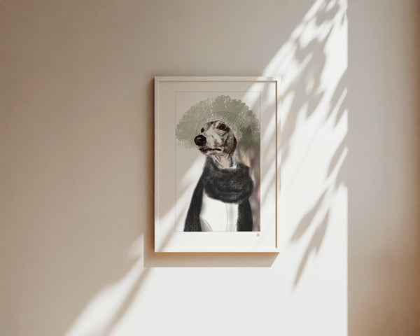 Whippet #8 ... Kunstdruck (limitiert 15) ... Charakterköpfe