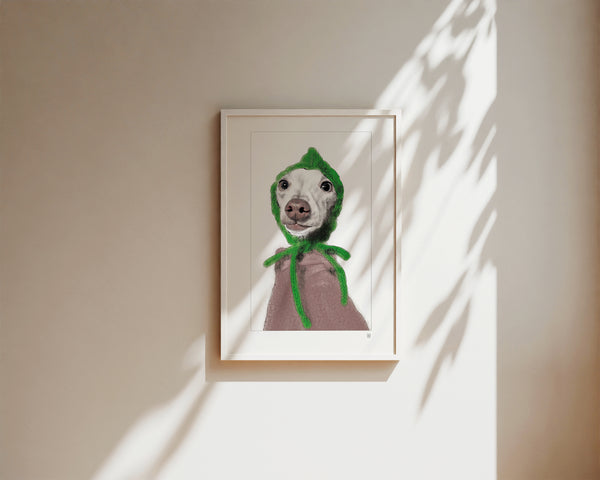 Italienisches Windspiel #4 ... Kunstdruck (limitiert 15) ... Charakterköpfe