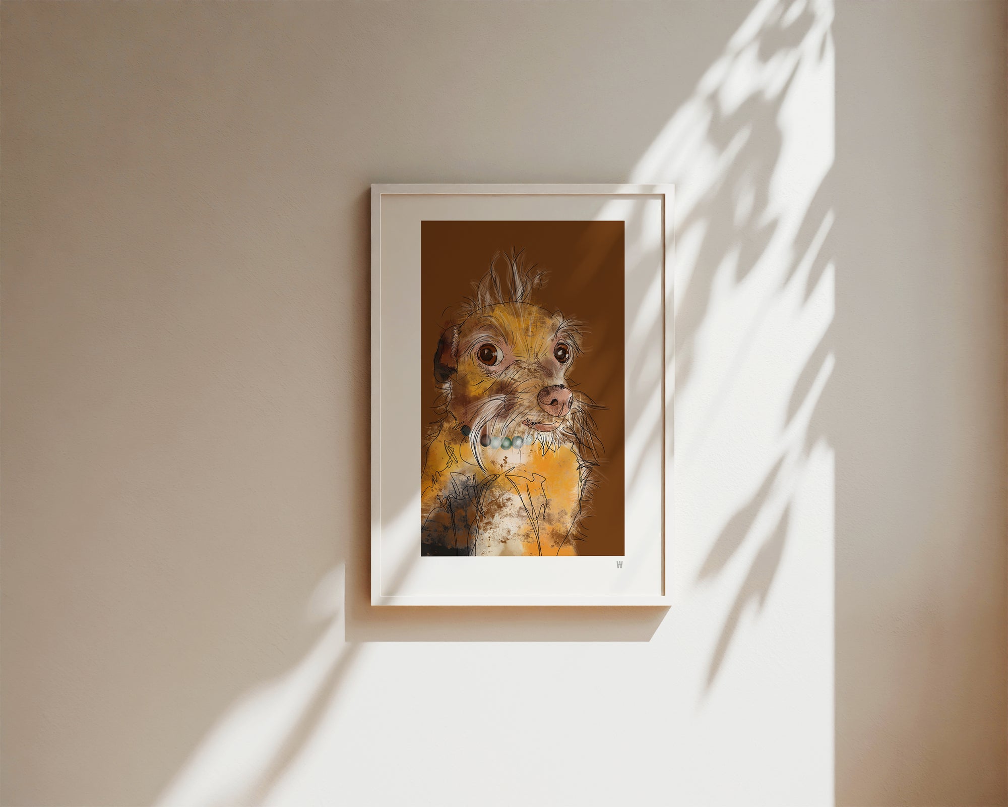 Hund Illustration ... Chihuahua ... Digitale Skizze ... Kunstdruck Hund A4 ... Limited Edition ... Serie #1