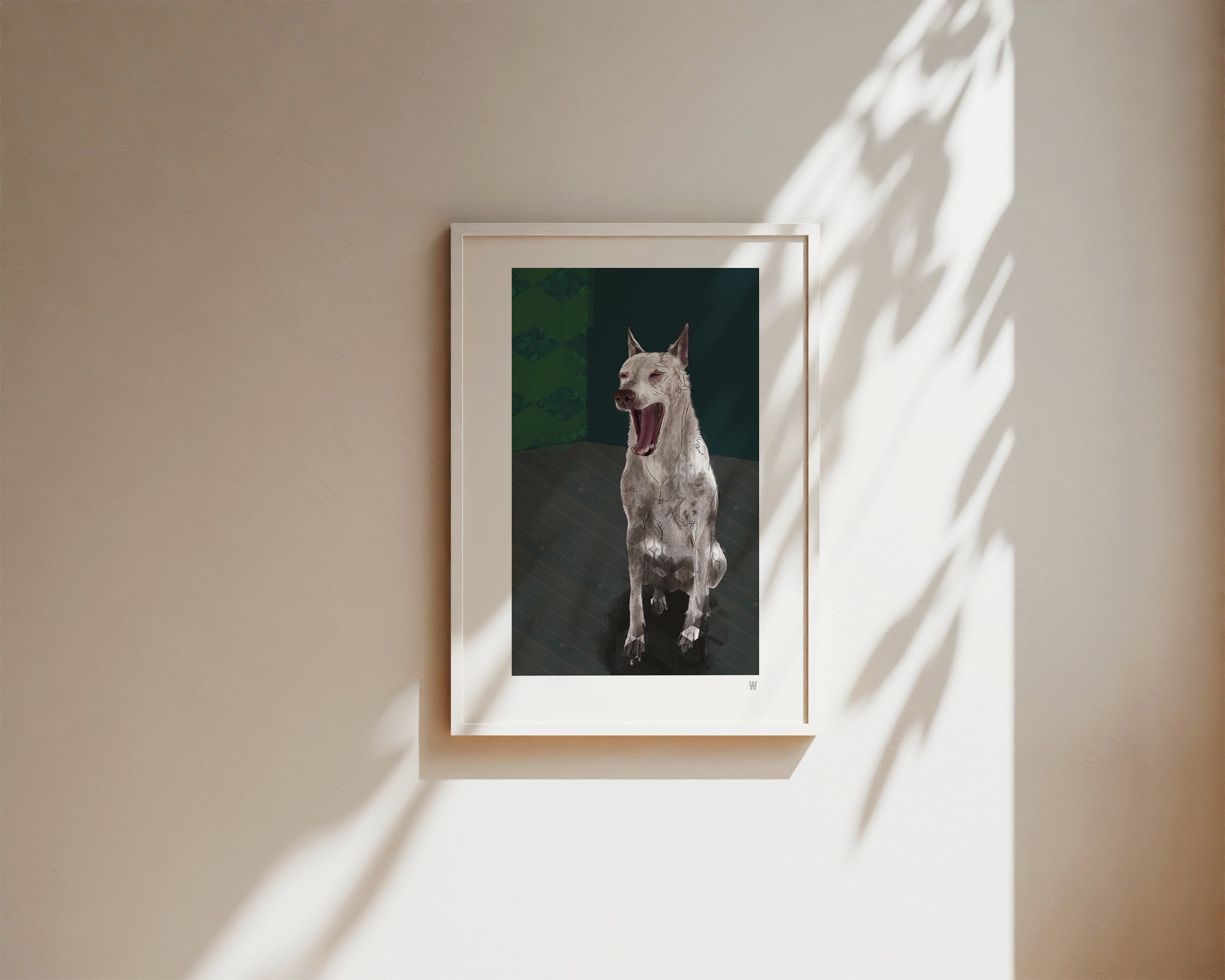 Hund Illustration ... Podenco ... Digitale Skizze ... Kunstdruck Hund A4 ... Limited Edition ... Serie #1