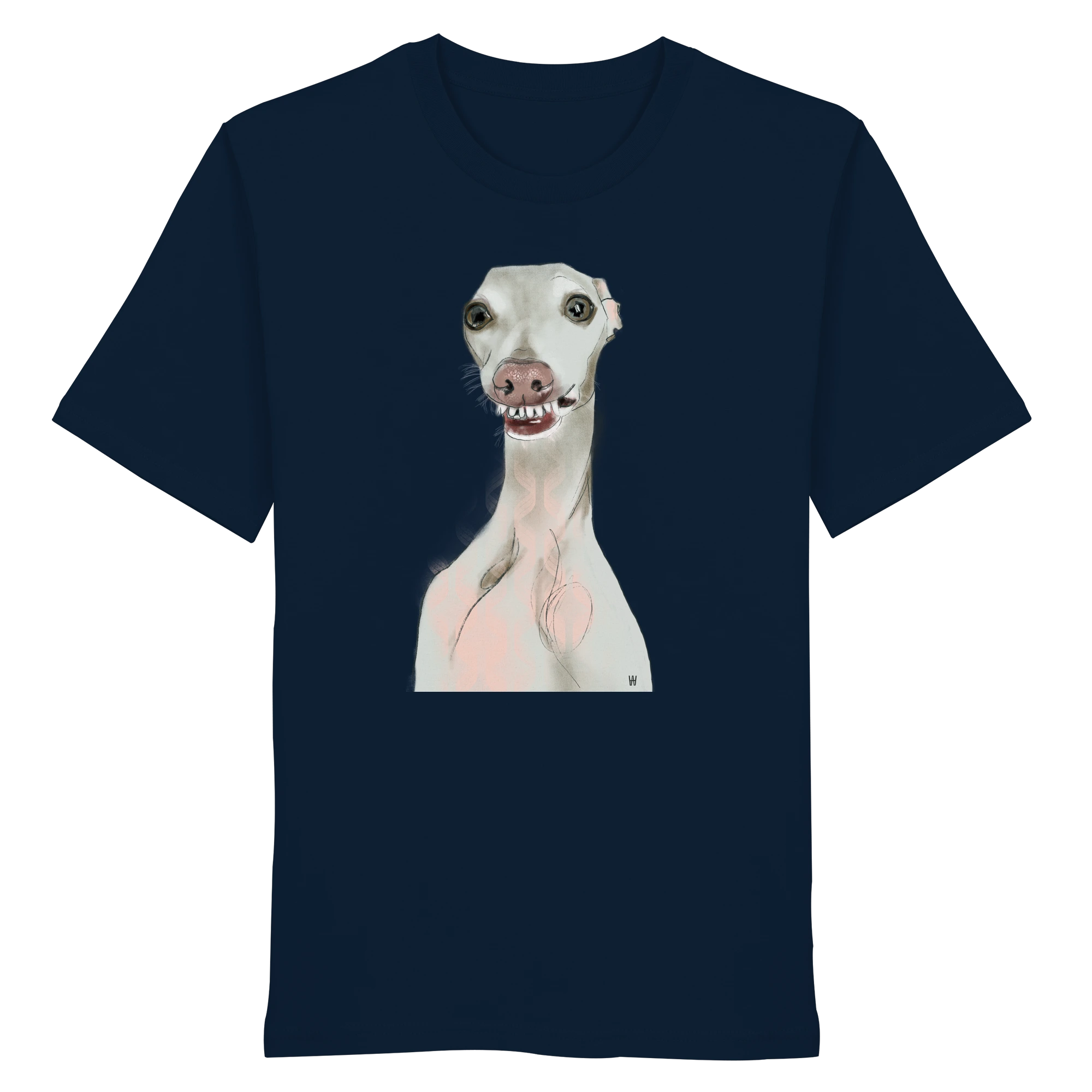 Italienisches Windspiel Schalk | Bio T-Shirt mit Hundeillustration
