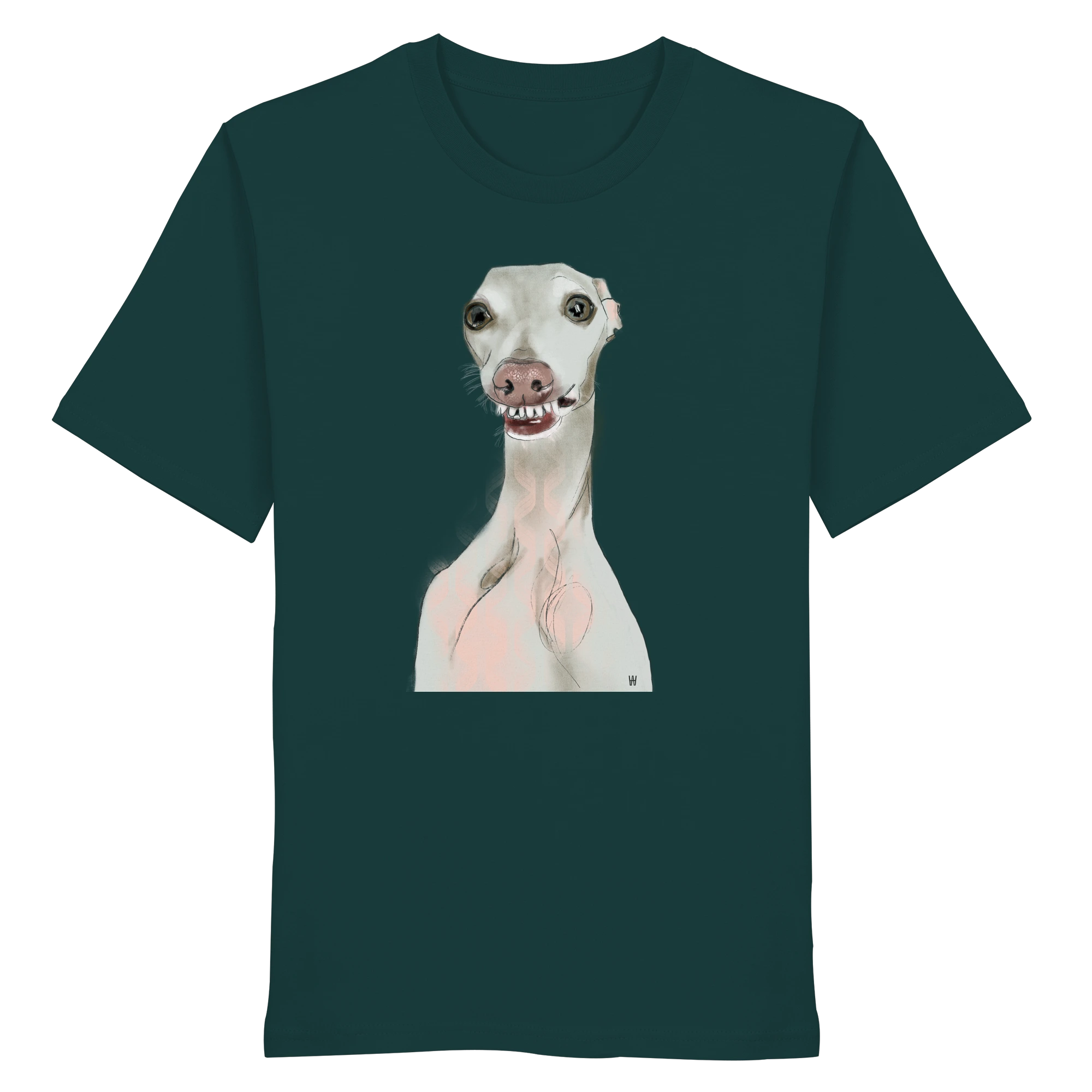 Italienisches Windspiel Schalk | Bio T-Shirt mit Hundeillustration
