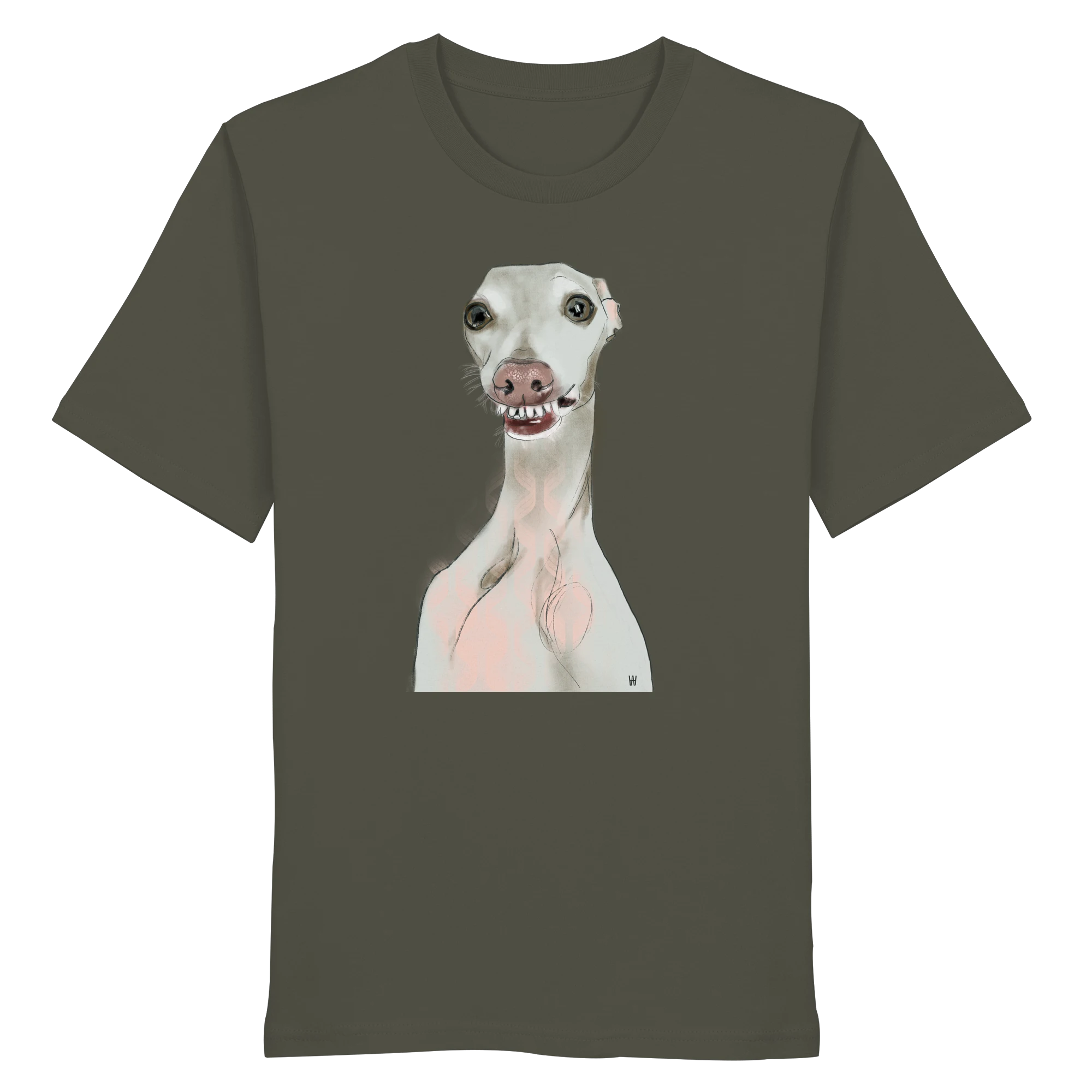 Italienisches Windspiel Schalk | Bio T-Shirt mit Hundeillustration