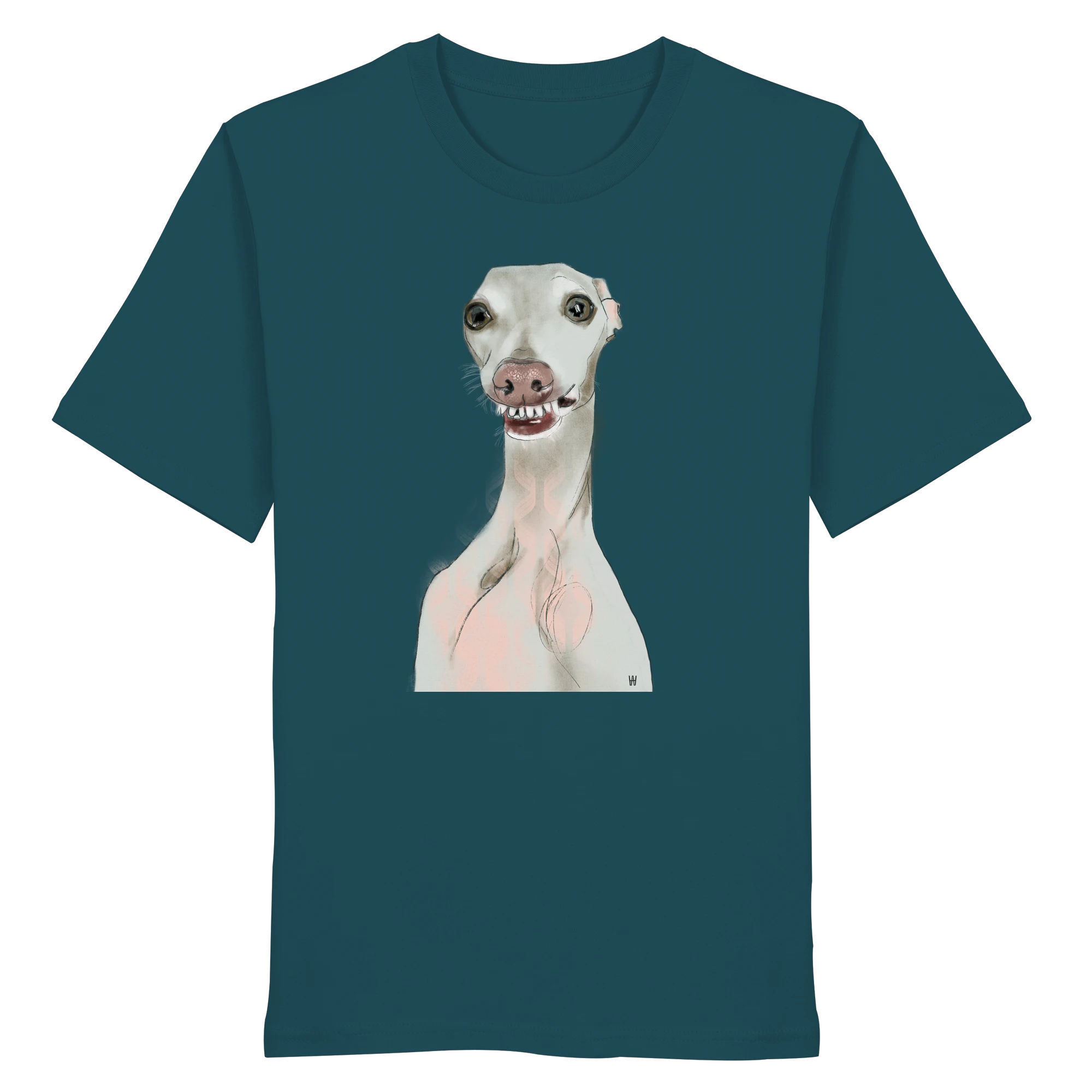 Italienisches Windspiel Schalk | Bio T-Shirt mit Hundeillustration