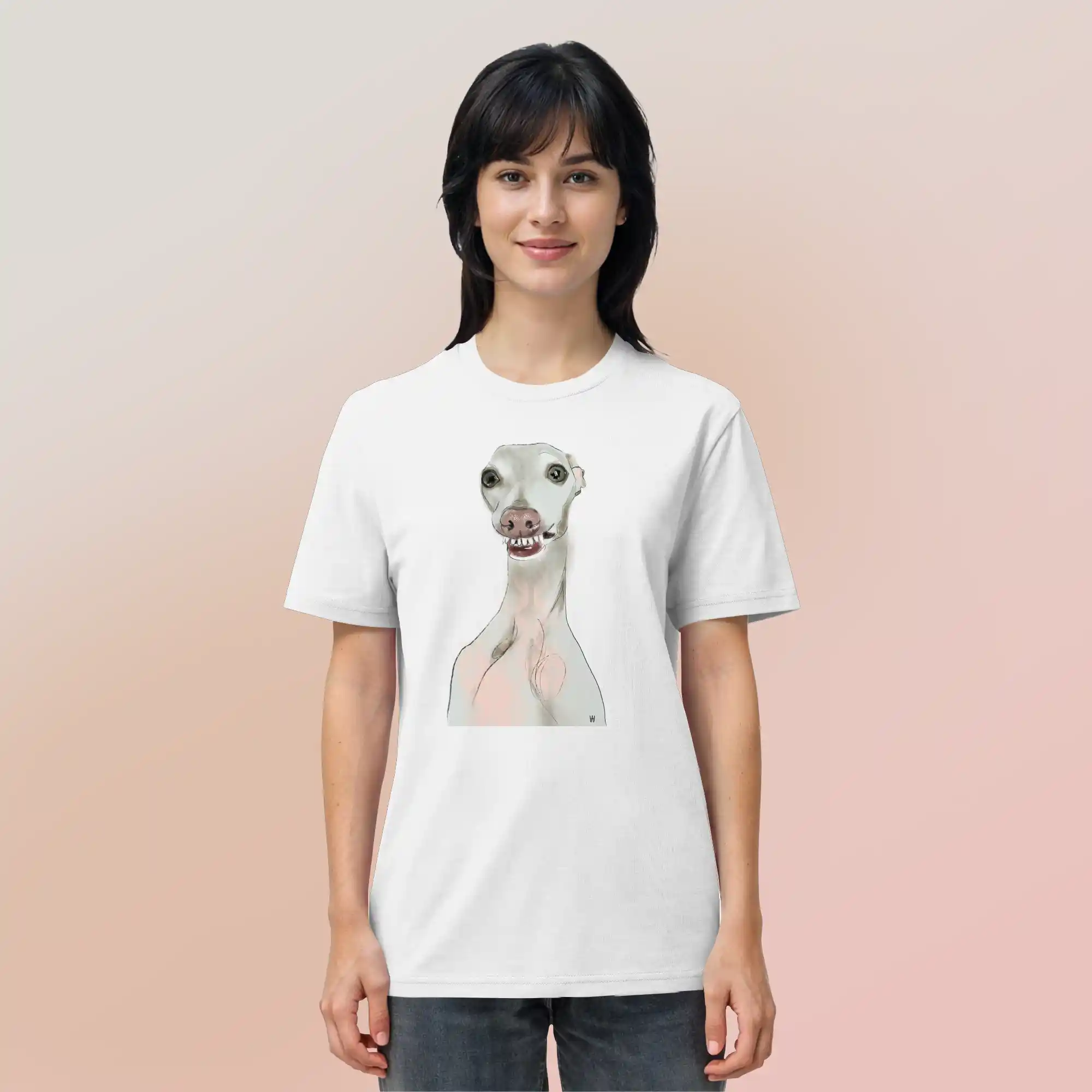 Italienisches Windspiel Schalk | Bio T-Shirt mit Hundeillustration