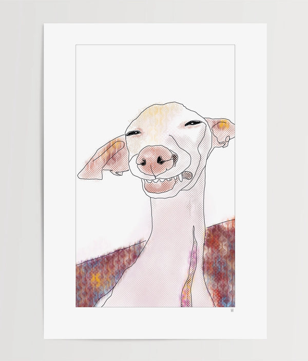Kunstdruck des Iggy Motivs Unbeschwert auf Enviro Value Umweltpapier