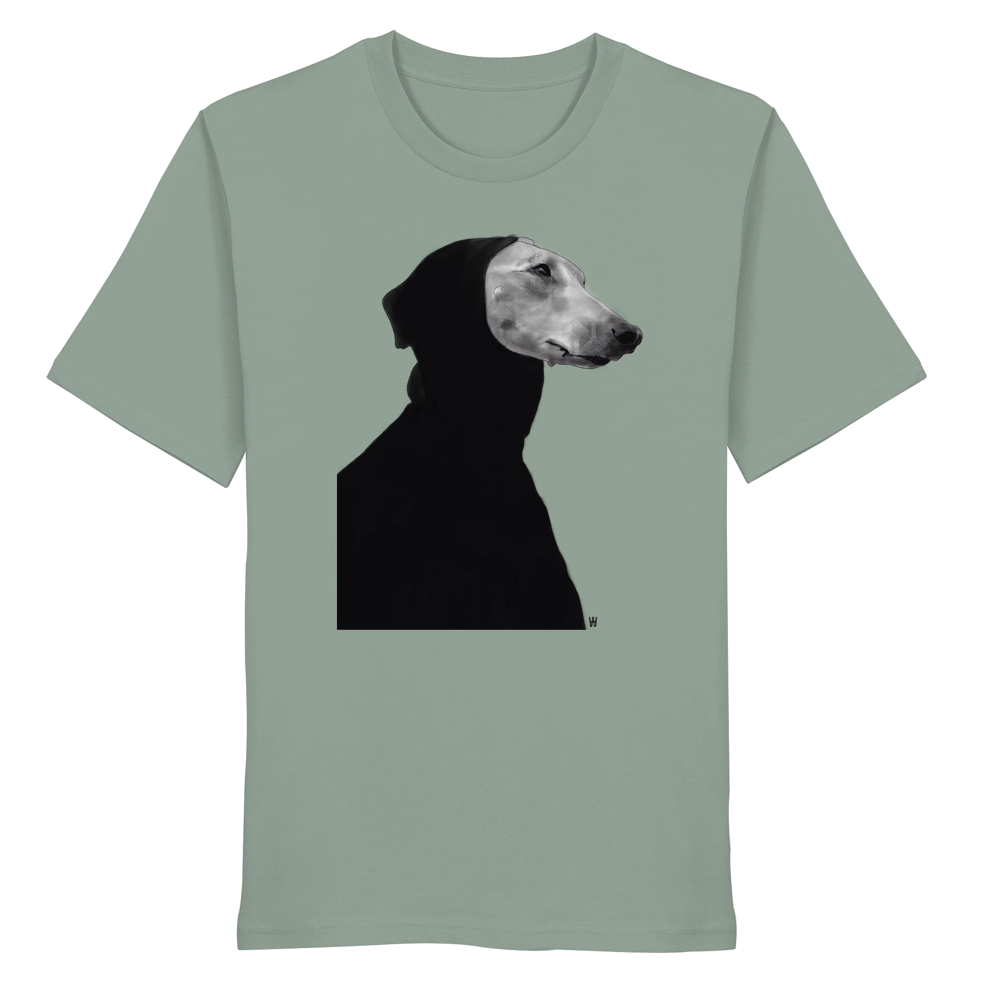 Whippet Anmutig | Bio T-Shirt mit Hundezeichnung
