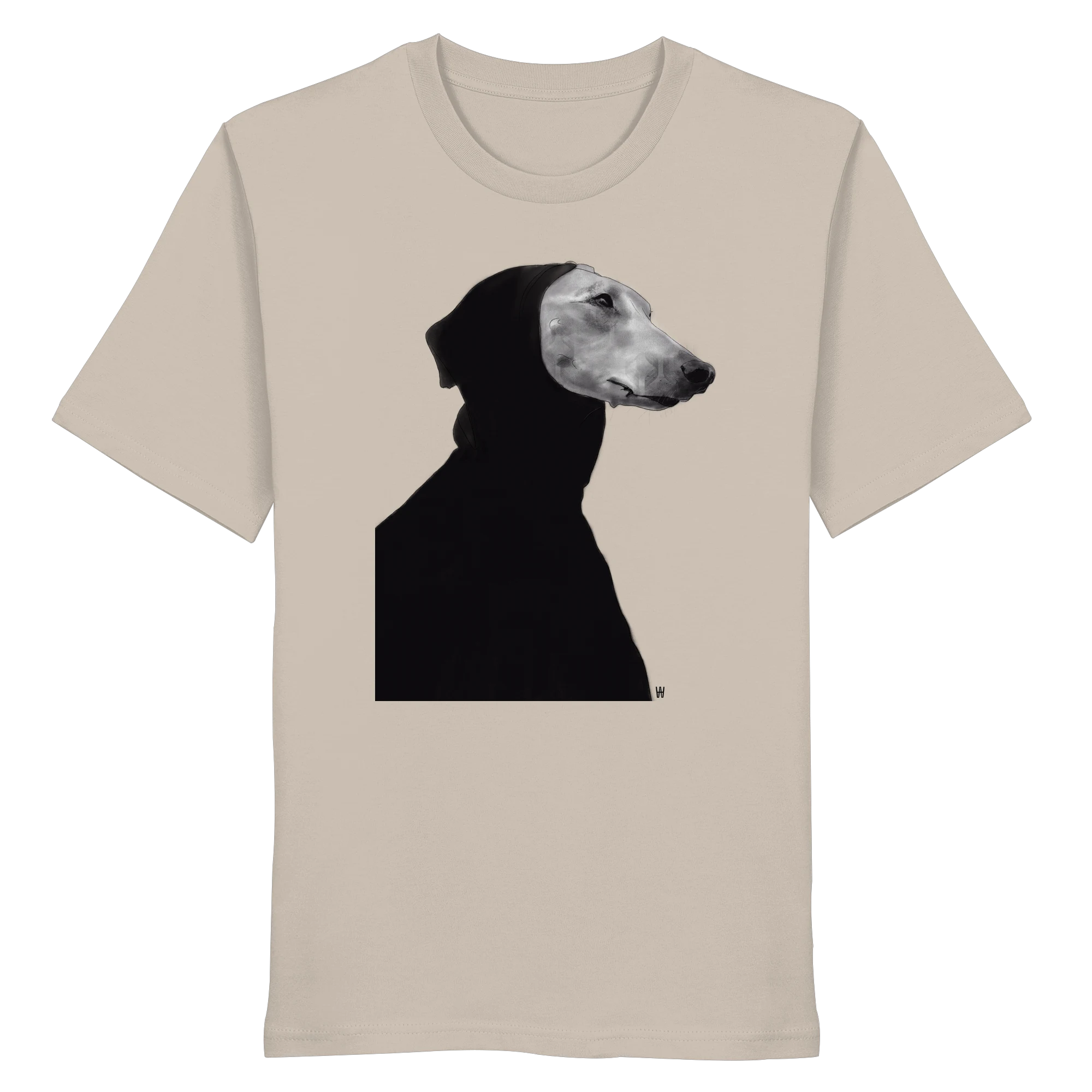 Whippet Anmutig | Bio T-Shirt mit Hundezeichnung