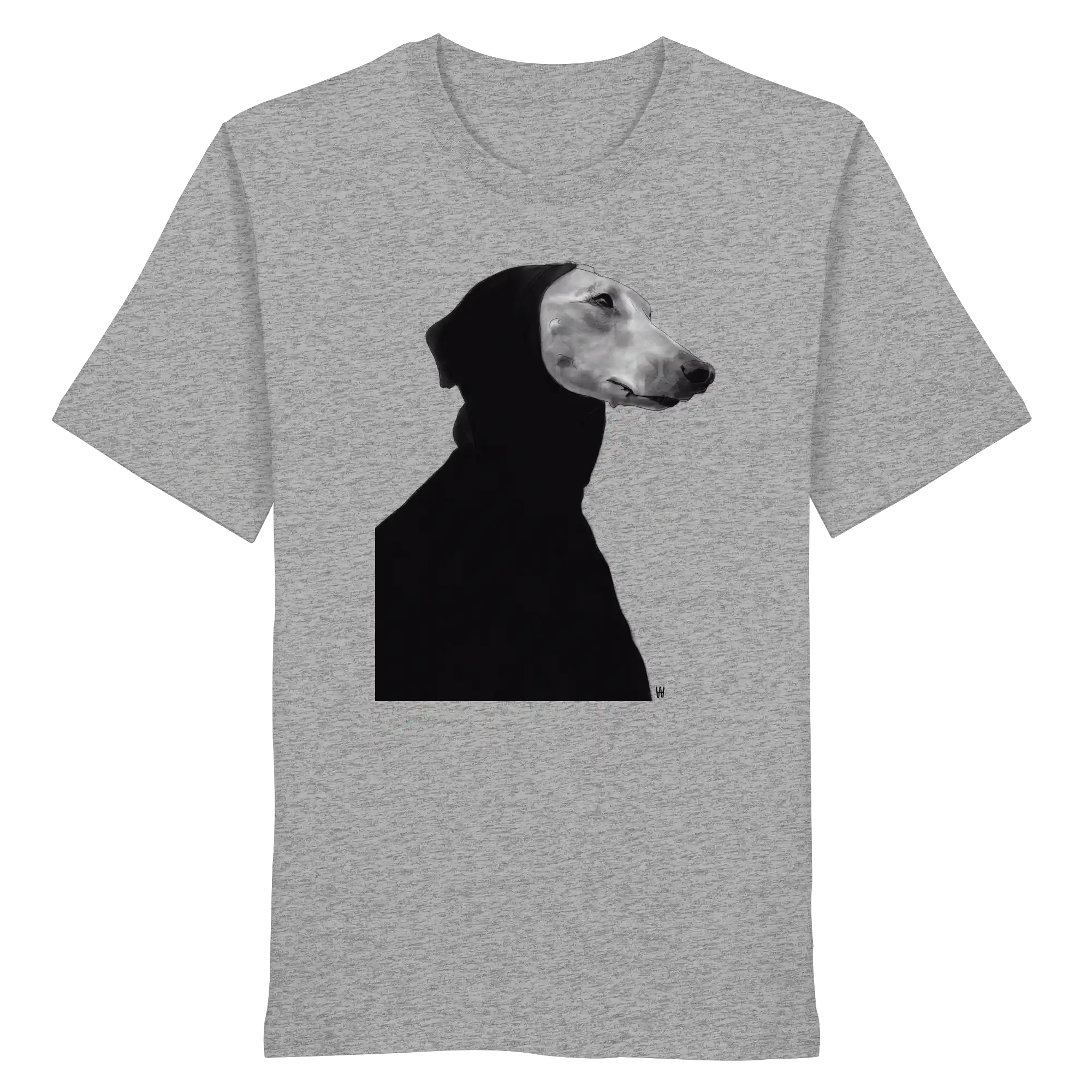 Whippet Anmutig | Bio T-Shirt mit Hundezeichnung