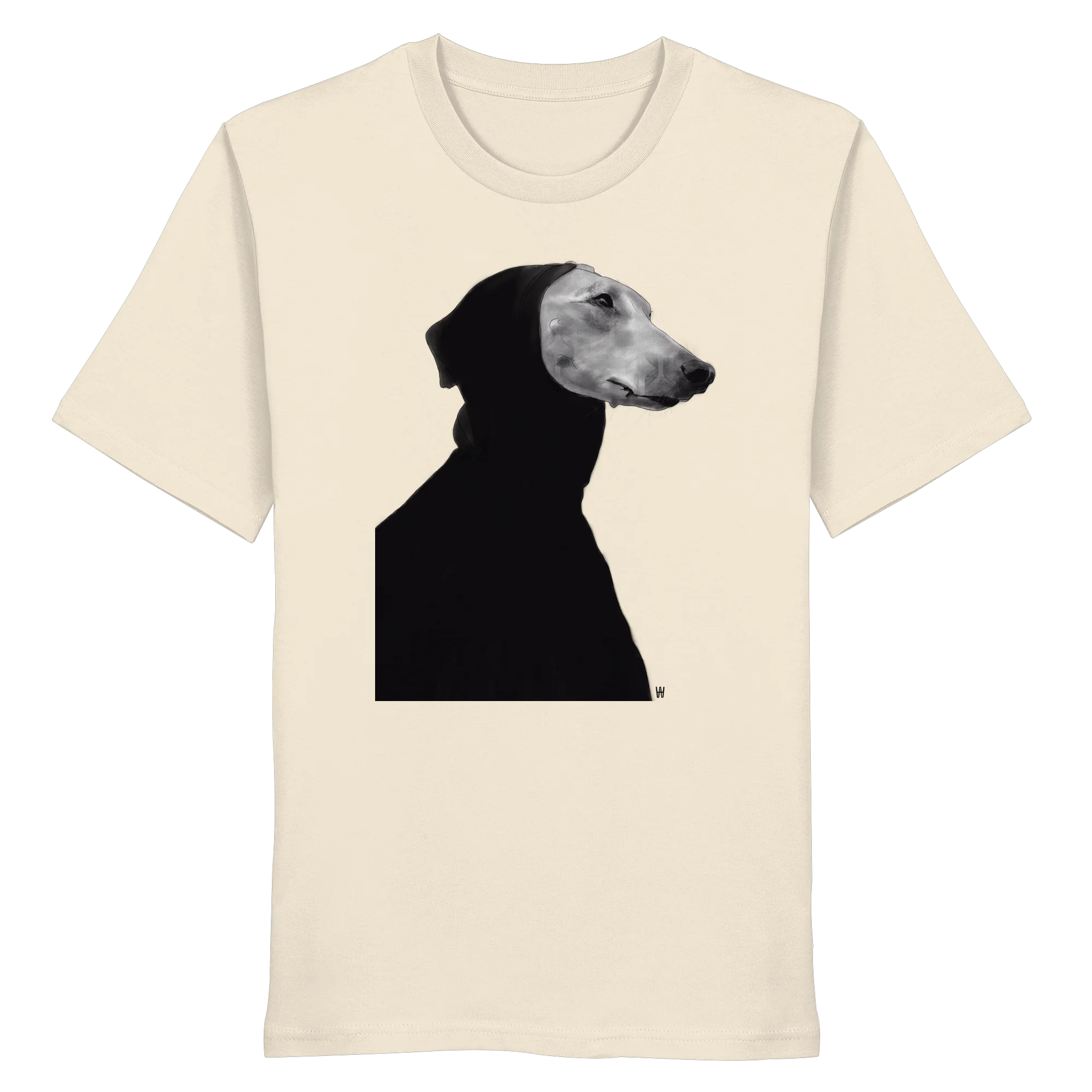 Whippet Anmutig | Bio T-Shirt mit Hundezeichnung