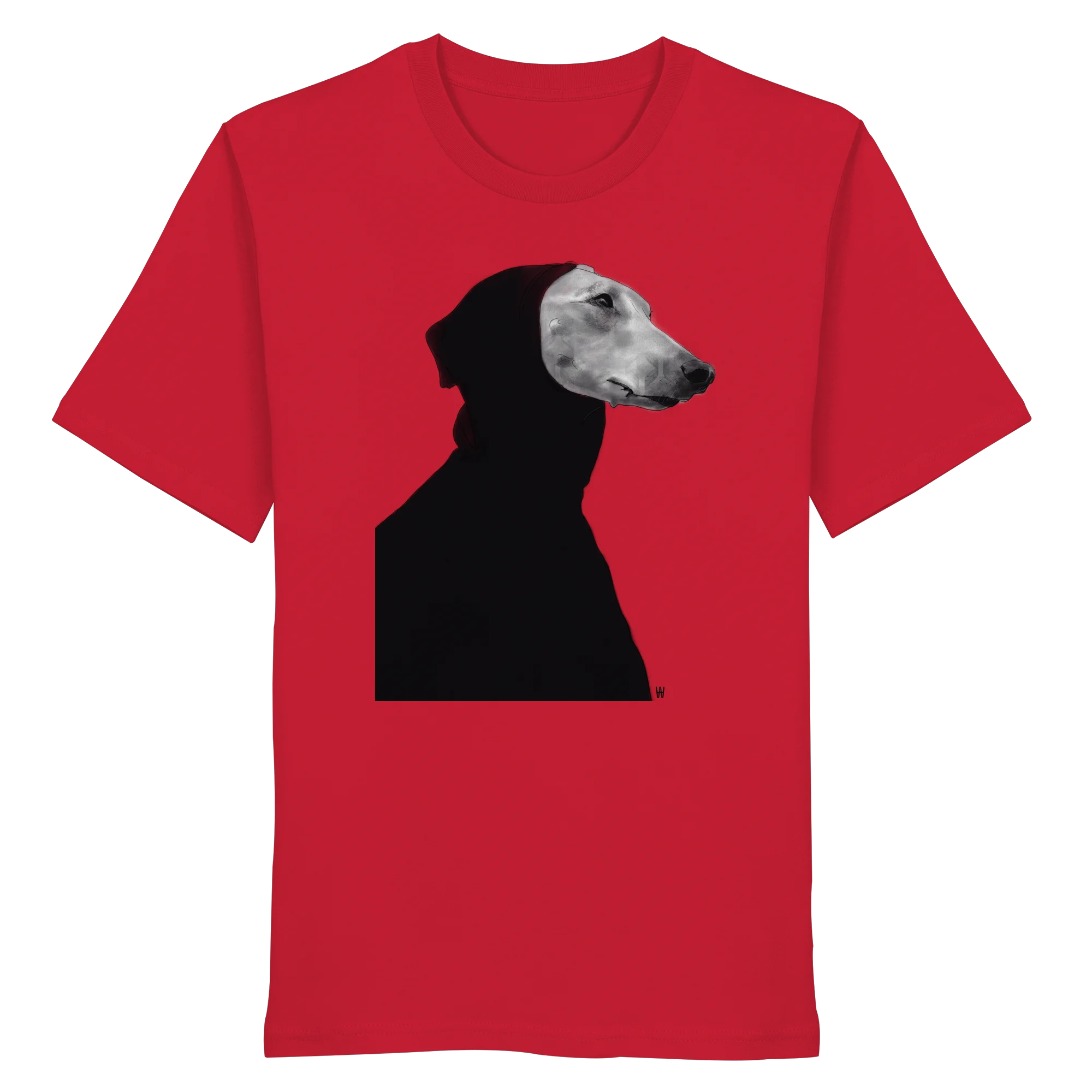 Whippet Anmutig | Bio T-Shirt mit Hundezeichnung