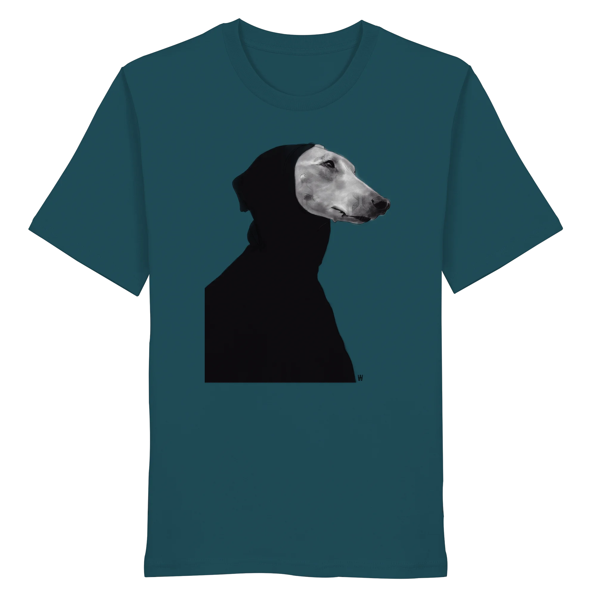 Whippet Anmutig | Bio T-Shirt mit Hundezeichnung