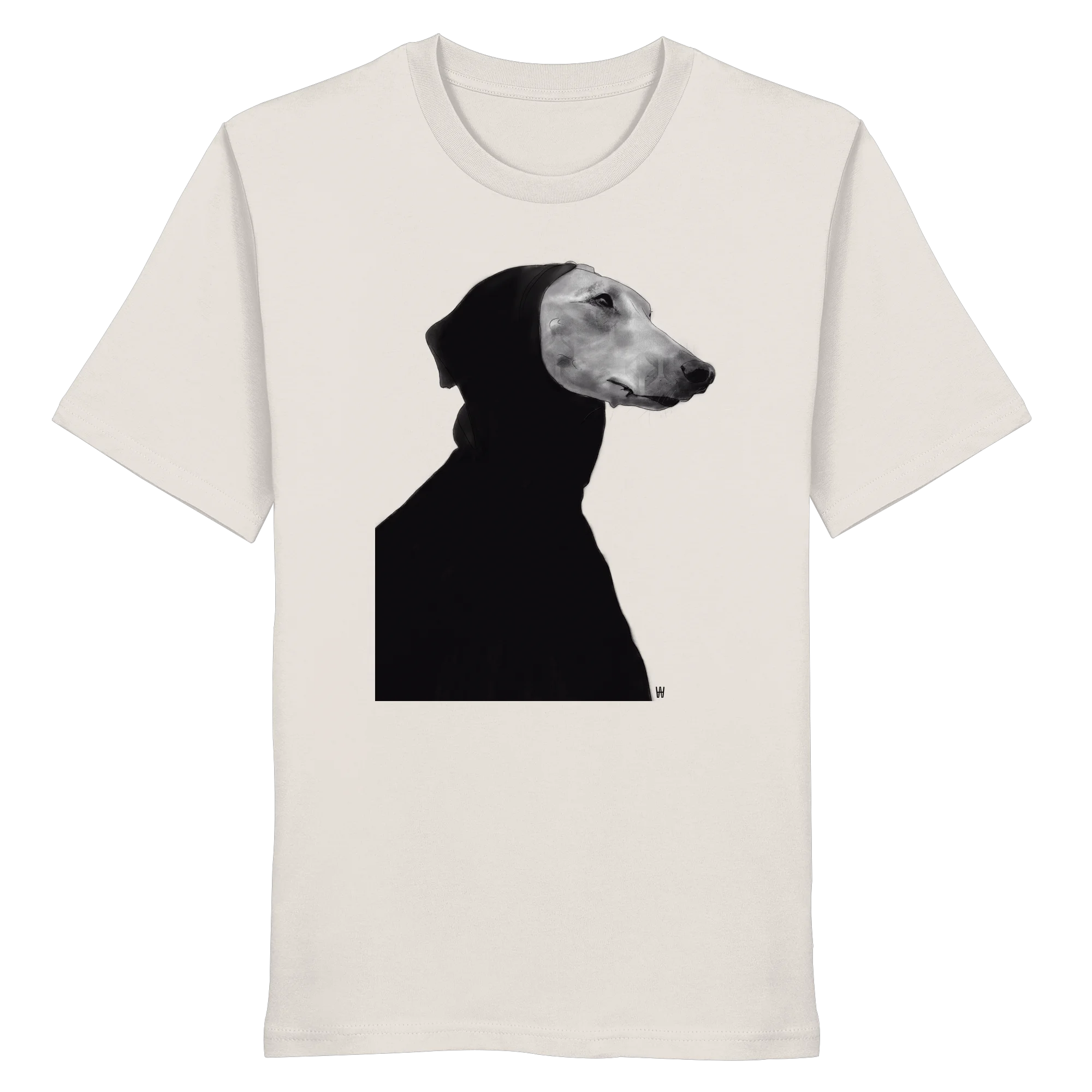 Whippet Anmutig | Bio T-Shirt mit Hundezeichnung